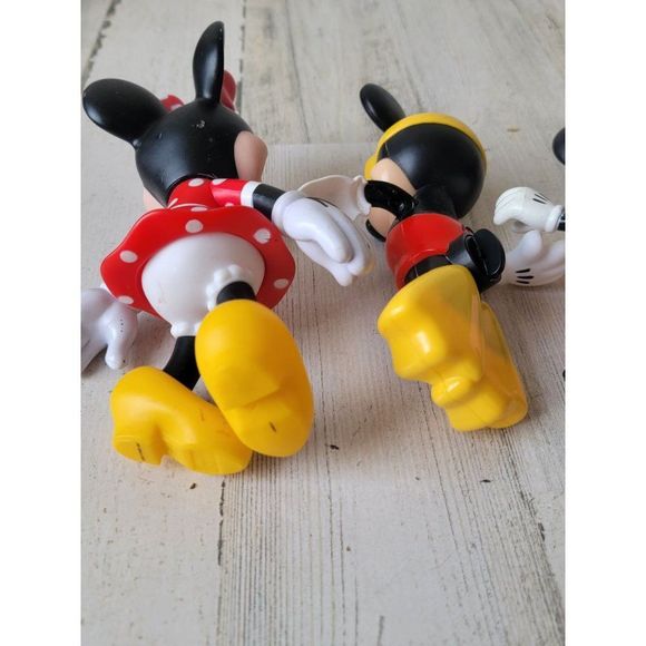 Disney Mickey Minnie Mouse swimming playset toy figure couple swimsuit - Picture 15 of 16